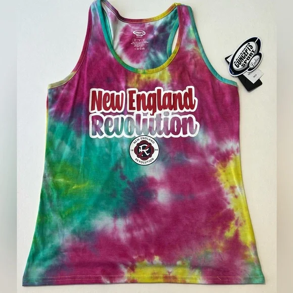 Concept Sports Women's New England Revolution Starstruck Tye-Dye Tank Top Size:M - Picture 2 of 7